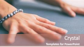  Presentation with active meditation - Amazing slides having house prayer - yoga meditation wellness background backdrop and a coral colored foreground