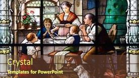  Presentation with prayer - Cool new presentation theme with prayer-at-dinner backdrop and a tawny brown colored foreground