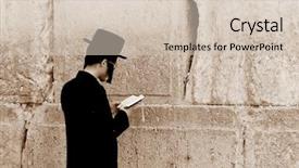  Presentation with prayer - Presentation theme having prayer at the western wall background and a soft green colored foreground