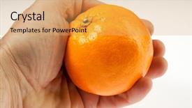  Presentation with prayer - Slides consisting of prayer breakfast - hand with orange background and a yellow colored foreground