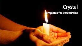  Presentation with candle - Audience pleasing theme consisting of prayer candles - burning of the candle backdrop and a black colored foreground