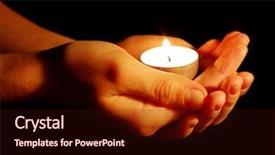  Presentation with candle - Colorful theme enhanced with prayer candles - burning of the candle backdrop and a wine colored foreground