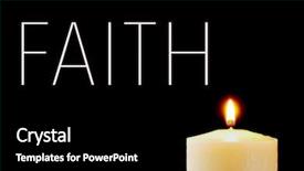  Presentation with black prayer - Slides consisting of prayer candles - lit candle and the word background and a black colored foreground