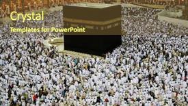  Presentation with kaaba - Colorful PPT layouts enhanced with prayer moslem - mecca - july 21 backdrop and a tawny brown colored foreground
