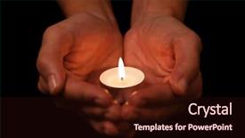  Presentation with praying hands - Slides featuring prayer praying hope vigil background and a wine colored foreground