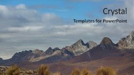  Presentation with house snow mountain - Cool new PPT layouts with prayer rock - landscape of snow high mountain backdrop and a light blue colored foreground