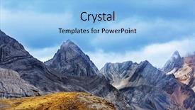  Presentation with house snow mountain - Amazing slides having prayer rock - landscape of snow high mountain backdrop and a light blue colored foreground