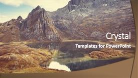  Presentation with prayer - Slides consisting of prayer rock - landscape of snow high mountain background and a violet colored foreground