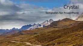 Presentation with prayer - Slides having prayer rock - landscape of snow high mountain background and a seafoam green colored foreground