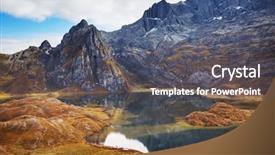  Presentation with japan beautiful landscape mountain fuji - Amazing presentation design having prayer rock - landscape of snow high mountain backdrop and a gray colored foreground