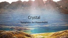  Presentation with house snow mountain - Amazing presentation having prayer rock - landscape of snow high mountain backdrop and a light blue colored foreground