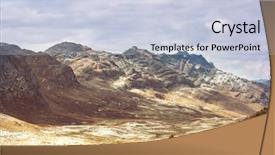  Presentation with snow mountain - Cool new theme with prayer rock - landscape of snow high mountain backdrop and a lemonade colored foreground