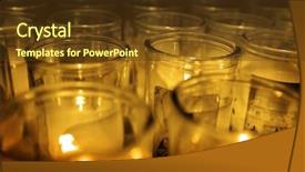  Presentation with candles - Cool new presentation with prayer vigil - glass jars candles glowing backdrop and a  colored foreground