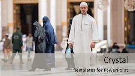  Presentation with jama masjid largest muslim mosque - PPT layouts featuring prayer walk - muslim man enjoying his visit background and a light gray colored foreground