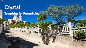  Presentation with notre dame - Cool new slide deck with prayer walk - view of notre-dame de la backdrop and a ocean colored foreground