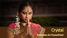  Presentation with indian woman - Cool new slide deck with jack bird manning park hope backdrop and a gray colored foreground.