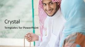  Presentation with religious - Beautiful presentation theme featuring praying mom - happy religious family backdrop and a  colored foreground