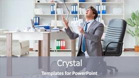  Presentation with fun work - Slide deck with praying win - businessman having fun taking background and a gray colored foreground