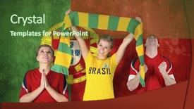  Presentation with win win - PPT theme consisting of praying win - composite image of various football background and a tawny brown colored foreground