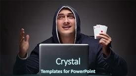  Presentation with computer - Beautiful PPT layouts featuring praying win - young man wearing a hoodie backdrop and a tawny brown colored foreground