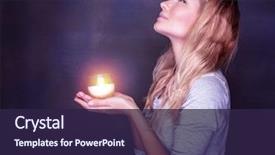  Presentation with candle christmas - Slide deck featuring praying with hope traditional christian background and a wine colored foreground