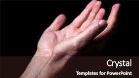  Presentation with worship - Slides consisting of praying with palms up arms background and a wine colored foreground