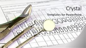  Presentation with inspection - Presentation theme featuring pre inspection - dental tools and equipment background and a  colored foreground