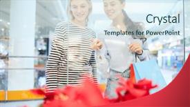  Presentation with german shepherd two young puppys - PPT layouts consisting of pre sales - one of two young women background and a sky blue colored foreground