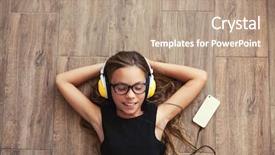  Presentation with child teen - Amazing slide deck having pre teen child is relaxing backdrop and a coral colored foreground