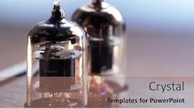  Presentation with vacuum tubes - Theme consisting of preaamp-stage-tubes-in-action background and a coral colored foreground
