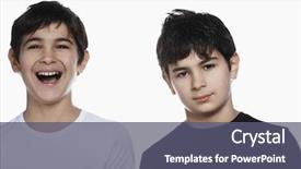  Presentation with confident - Amazing slide set having  backdrop and a  colored foreground.