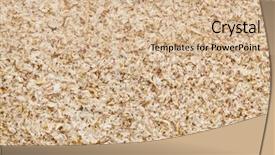  Presentation with dietary fiber - Slide deck with prebiotics - psyllium seed husks - dietary background and a coral colored foreground