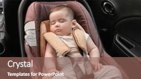  Presentation with child safety - Presentation having precaution - adorable baby sleeping in child background and a violet colored foreground