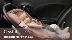  Presentation with child safety - Amazing theme having precaution - adorable baby sleeping in child backdrop and a tawny brown colored foreground