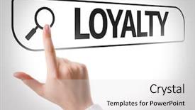  Presentation with autobiography biography written in search - Presentation design enhanced with precedence - loyalty written in search bar background and a light gray colored foreground