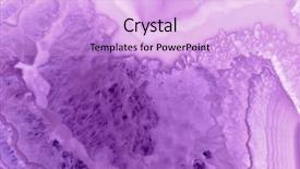  Presentation with structure - Beautiful PPT theme featuring precious stones - background with light agate structure backdrop and a lavender colored foreground