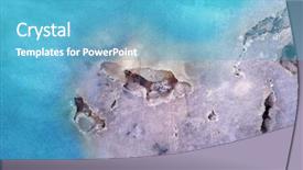  Presentation with navy blue texture dark slate - Cool new PPT layouts with precious stones - blue and lilac stone texture backdrop and a teal colored foreground