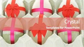  Presentation with shape - Audience pleasing slides consisting of precious stones in the shape backdrop and a coral colored foreground