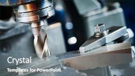  Presentation with precision - Amazing theme having precision - industrial metalworking cutting process backdrop and a gray colored foreground