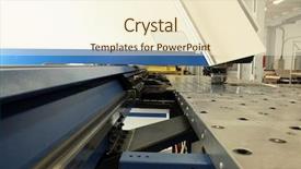  Presentation with sheet metal - Presentation with precision cnc sheet metal stamping background and a cream colored foreground