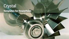  Presentation with precision - Presentation theme enhanced with precision engineered turbine background and a tawny brown colored foreground
