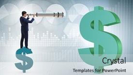  Presentation with forex trading - Audience pleasing slide deck consisting of predictive intelligence - businessman in forex trading business backdrop and a sky blue colored foreground