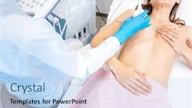  Presentation with mammography - Presentation enhanced with preemptive-ultrasound-mammography-done background and a light blue colored foreground