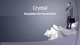  Presentation with paper news print pile newspapers - Audience pleasing PPT theme consisting of preference - thoughtful young businessman standing backdrop and a gray colored foreground