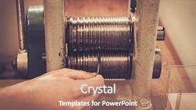  Presentation with metal - PPT layouts with preformance - goldsmith crafting precious metal background and a coral colored foreground