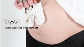  Presentation with pregnant woman cleaning - Colorful slides enhanced with pregant - pregnant woman at 8 months backdrop and a  colored foreground