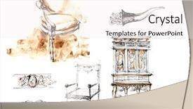  Presentation with ink - Colorful slide deck enhanced with pregency - brown ink sketch backdrop and a white colored foreground