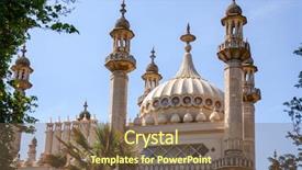  Presentation with england - Colorful presentation enhanced with pregency - domes and minarets backdrop and a tawny brown colored foreground