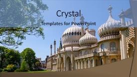  Presentation with royal - Cool new slide set with pregency - royal pavilion brighton pavilion former backdrop and a light blue colored foreground