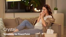  Presentation with tissue paper - PPT layouts featuring pregnancy-and-people-concept-sick background and a tawny brown colored foreground